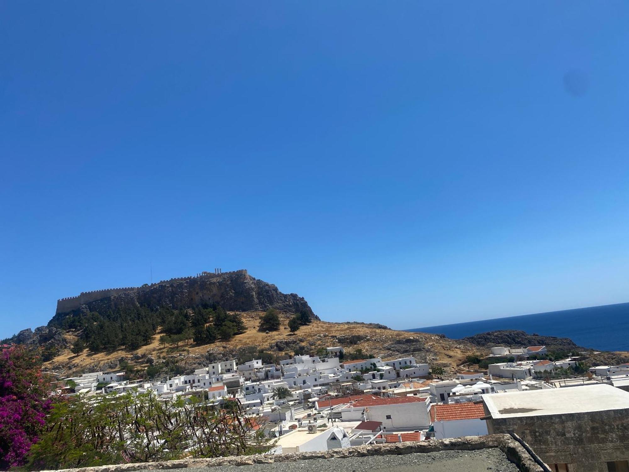 Villa Valasia Lindos With Acropolis View Exterior photo